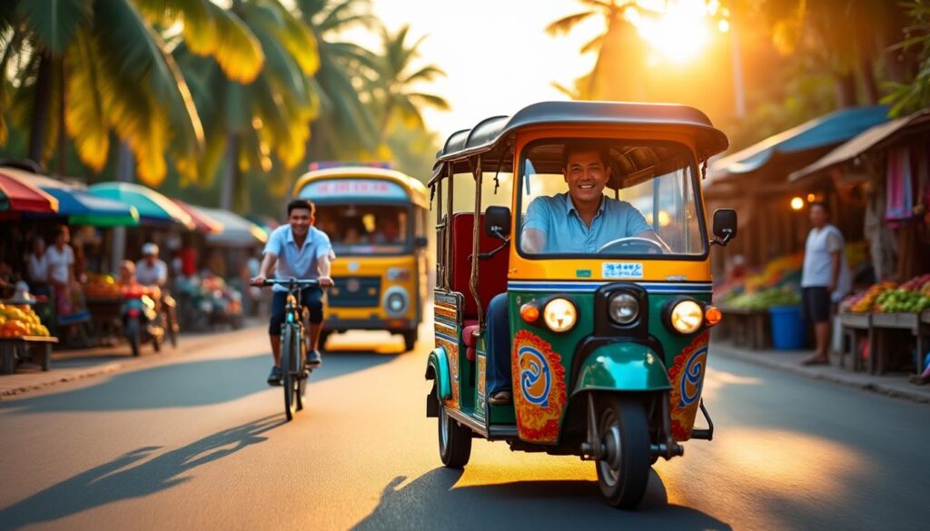 découvrez comment vous déplacer facilement au cambodge grâce à notre guide complet sur les bus, tuk-tuks et autres alternatives pratiques pour voyager en toute sérénité.